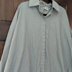 Planet by Lauren G oversized lagenlook shirt